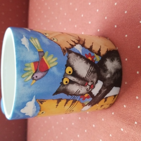 Debit Hron Cats and Birds 12oz mug by Gibson 2006 - Picture 3 of 6